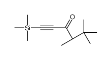 (4S)-4,5,5-trimethyl-1-trimethylsilylhex-1-yn-3-one结构式