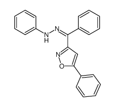 (Z)-3-benzoyl-5-phenylisoxazole phenylhydrazone结构式