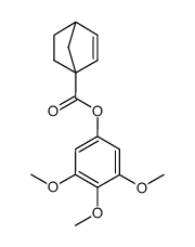 Bicyclo[2.2.1]hept-2-ene-1-carboxylic acid 3,4,5-trimethoxy-phenyl ester结构式