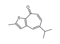 2-methyl-5-propan-2-ylcyclohepta[b]thiophen-8-one Structure