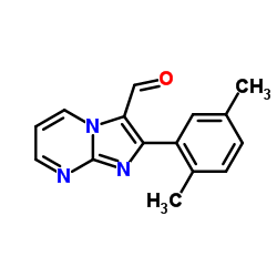 2-(2,5-Dimethylphenyl)imidazo[1,2-a]pyrimidine-3-carbaldehyde Structure