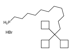 12,12,12-tri(cyclobutyl)dodecylphosphanium,bromide Structure