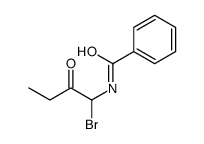 N-(1-bromo-2-oxobutyl)benzamide Structure