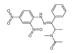 α-(N-Methyl-N-acetylamino)propiophenone 2,4-dinitrophenylhydrazone Structure