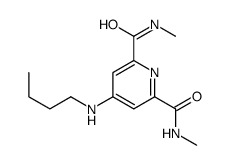 4-(butylamino)-2-N,6-N-dimethylpyridine-2,6-dicarboxamide结构式
