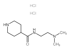N-(2-(DIMETHYLAMINO)ETHYL)-4-PIPERIDINECARBOXAMIDE DIHYDROCHLORIDE Structure