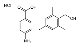 4-aminobenzoic acid,(2,4,6-trimethylphenyl)methanol,hydrochloride Structure