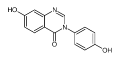 7-hydroxy-3-(4-hydroxyphenyl)-3-hydroquinazolin-4-one Structure