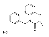 2,2-dimethyl-4-(1-phenylethyl)pyrido[3,2-b][1,4]oxazin-3-one,hydrochloride Structure
