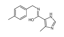 5-methyl-N-[(4-methylphenyl)methyl]-1H-imidazole-4-carboxamide Structure