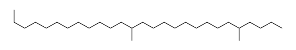 5,15-dimethylheptacosane Structure