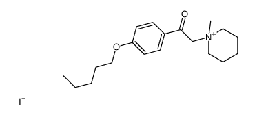 2-(1-methylpiperidin-1-ium-1-yl)-1-(4-pentoxyphenyl)ethanone,iodide结构式