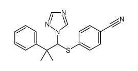 4-[2-methyl-2-phenyl-1-(1,2,4-triazol-1-yl)propyl]sulfanylbenzonitrile Structure
