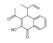 3-acetyl-4-but-3-en-2-yl-2-hydroxy-4H-naphthalen-1-one Structure