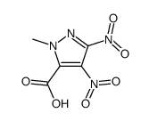 1-Methyl-3,4-dinitro-1H-pyrazole-5-carboxylic acid Structure
