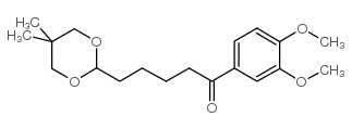 3',4'-DIMETHOXY-5-(5,5-DIMETHYL-1,3-DIOXAN-2-YL)VALEROPHENONE Structure