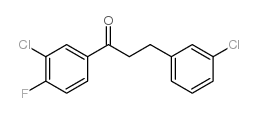 3'-CHLORO-3-(3-CHLOROPHENYL)-4'-FLUOROPROPIOPHENONE结构式