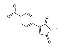 1-methyl-3-(4-nitrophenyl)pyrrole-2,5-dione Structure
