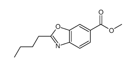 Methyl 2-butyl-1,3-benzoxazole-6-carboxylate Structure