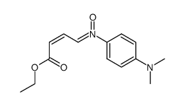 4-[oxy-(4-dimethylamino-phenyl)-imino]-trans-crotonic acid ethyl ester结构式