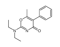 2-(diethylamino)-6-methyl-5-phenyl-1,3-oxazin-4-one结构式