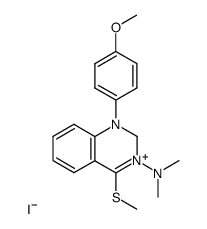 3-Dimethylamino-1-(4-methoxy-phenyl)-4-methylsulfanyl-1,2-dihydro-quinazolin-3-ium; iodide结构式