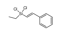 trans-β-phenyl(ethyldichlorosilyl)ethylene结构式