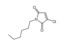 3-chloro-1-hexylpyrrole-2,5-dione结构式