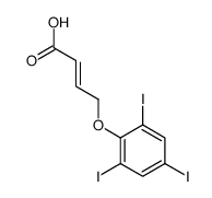 (E)-4-(2,4,6-triiodophenoxy)but-2-enoic acid Structure