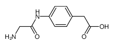 N-Glycyl-p-amino-phenyl-essigsaeure结构式
