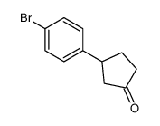 3-(4-bromophenyl)cyclopentan-1-one结构式