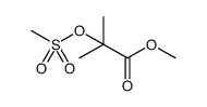 Propanoic acid, 2-methyl-2-[(methylsulfonyl)oxy]-, methyl ester Structure