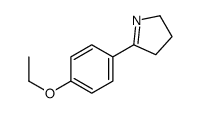 5-(4-ethoxyphenyl)-3,4-dihydro-2H-pyrrole结构式