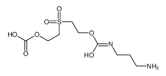 2-[2-(3-aminopropylcarbamoyloxy)ethylsulfonyl]ethyl hydrogen carbonate Structure