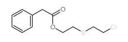 Benzeneacetic acid,2-[(2-chloroethyl)thio]ethyl ester Structure