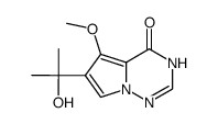 6-(2-hydroxypropan-2-yl)-5-methoxypyrrolo[1,2-f][1,2,4]triazin-4(3H)-one Structure
