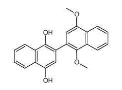 1',4'-Dimethoxy-2,2'-binaphthyl-1,4-diol结构式