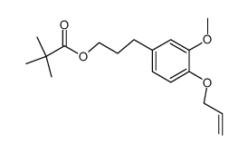 allyl 2-methoxy-4-(3-pivaloyloxypropyl)phenyl ether结构式