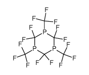 2,2,4,4,6,6-Hexafluoro-1,3,5-tris-trifluoromethyl-[1,3,5]triphosphinane结构式