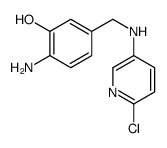 2-amino-5-[[(6-chloropyridin-3-yl)amino]methyl]phenol Structure