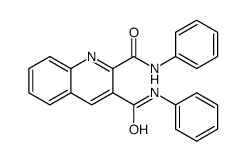 2-N,3-N-diphenylquinoline-2,3-dicarboxamide结构式