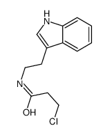 3-Chloro-N-[2-(1H-indol-3-yl)ethyl]propanamide Structure