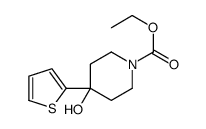 ethyl 4-hydroxy-4-thiophen-2-ylpiperidine-1-carboxylate结构式