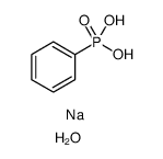 Phosphonic acid, phenyl-, disodium salt, hydrate结构式