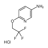 6-(2,2,2-Trifluoro-ethoxy)-pyridin-3-ylamine hydrochloride结构式