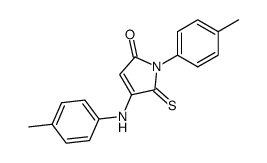 2-thioxo-1-(p-tolyl)-3-(p-tolylamino)-2,5H-dihydropyrrol-5-one Structure