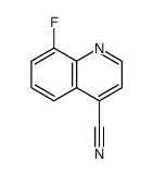 8-Fluoroquinoline-4-carbonitrile Structure