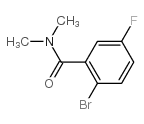 2-溴-5-氟-N,N-二甲基苯甲酰胺结构式