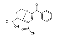 5-benzoyl-2,3-dihydro-1H-pyrrolizine-1,7-dicarboxylic acid Structure