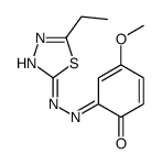 6-[(5-ethyl-1,3,4-thiadiazol-2-yl)hydrazinylidene]-4-methoxycyclohexa-2,4-dien-1-one Structure